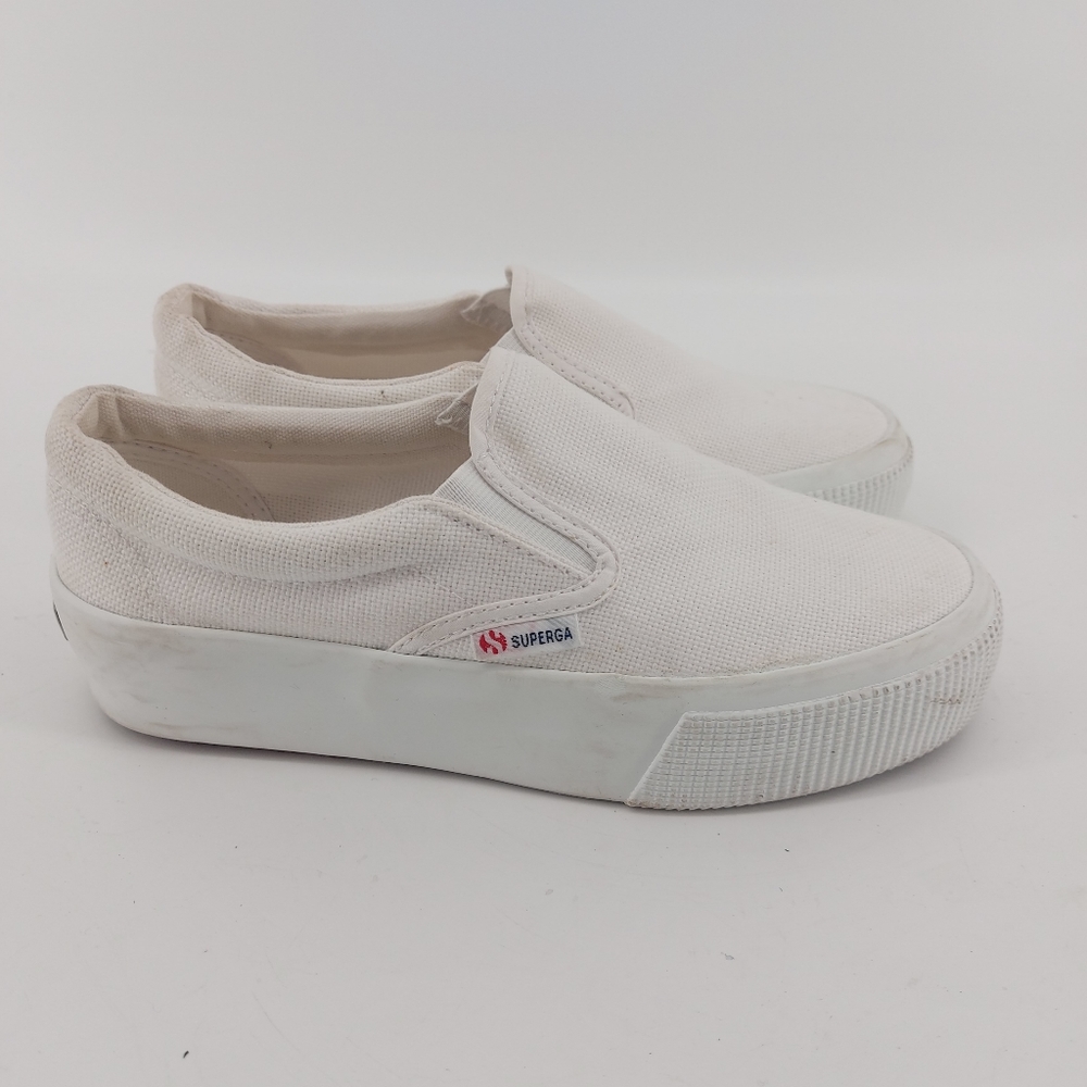 Superga Womens 2306 Cotu Platform Sneaker White 36
